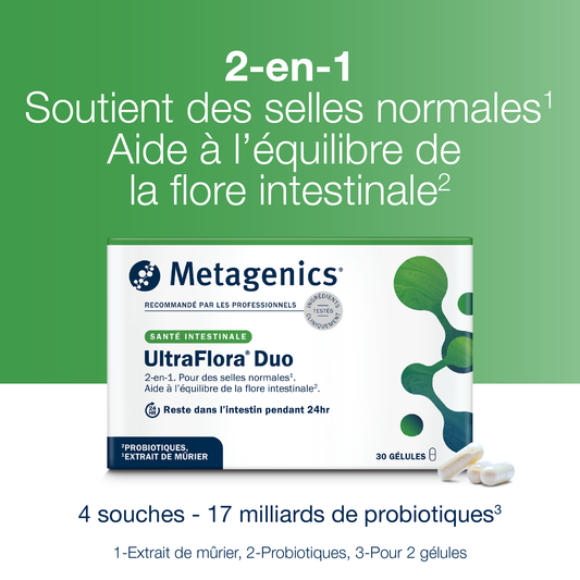 UltraFlora Duo 60 gélules – Claims produit