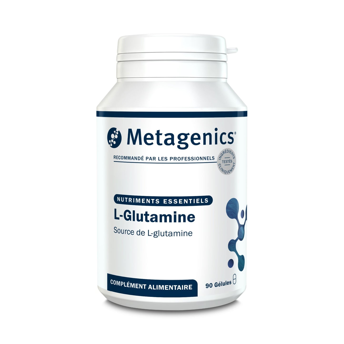 L-Glutamine 90 gélules – Packshot de face