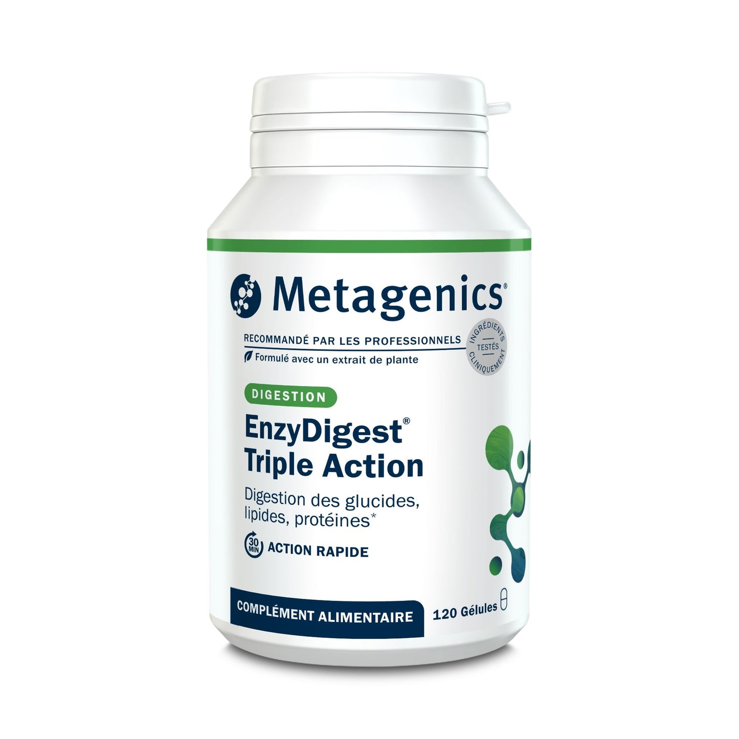EnzyDigest Triple Action 120 gélules – Packshot de face