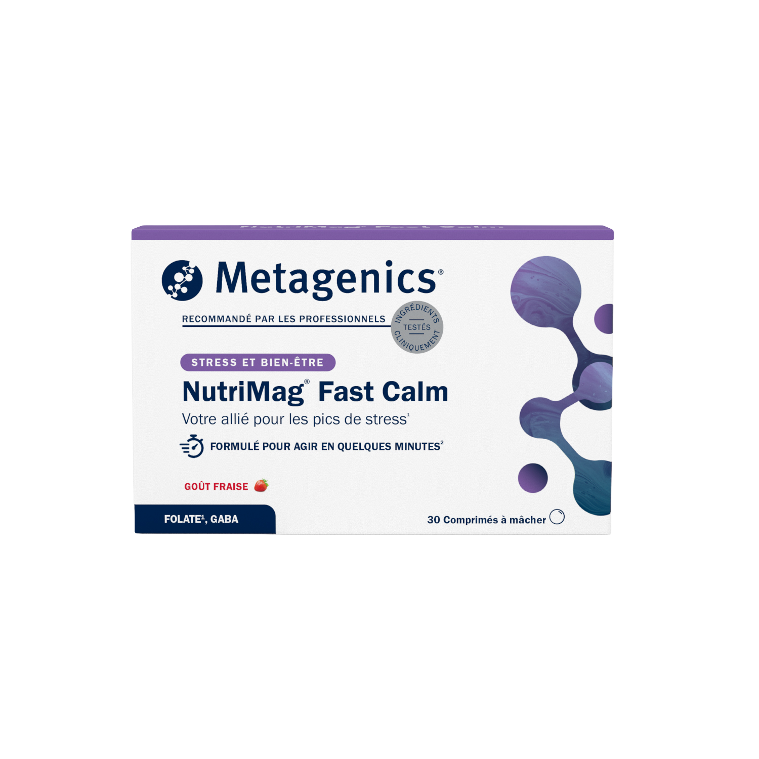 NutriMag Fast Calm 30 comprimés – Packshot de face