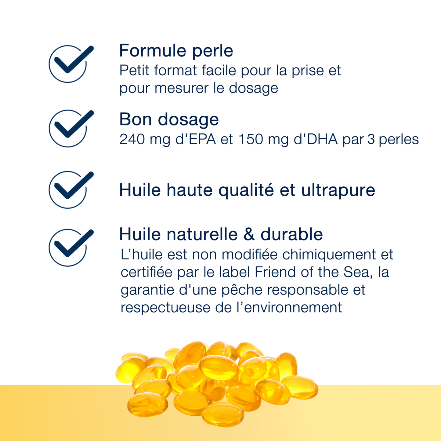 OmegaGenics® Capital Quotidien Perles - 250 capsules