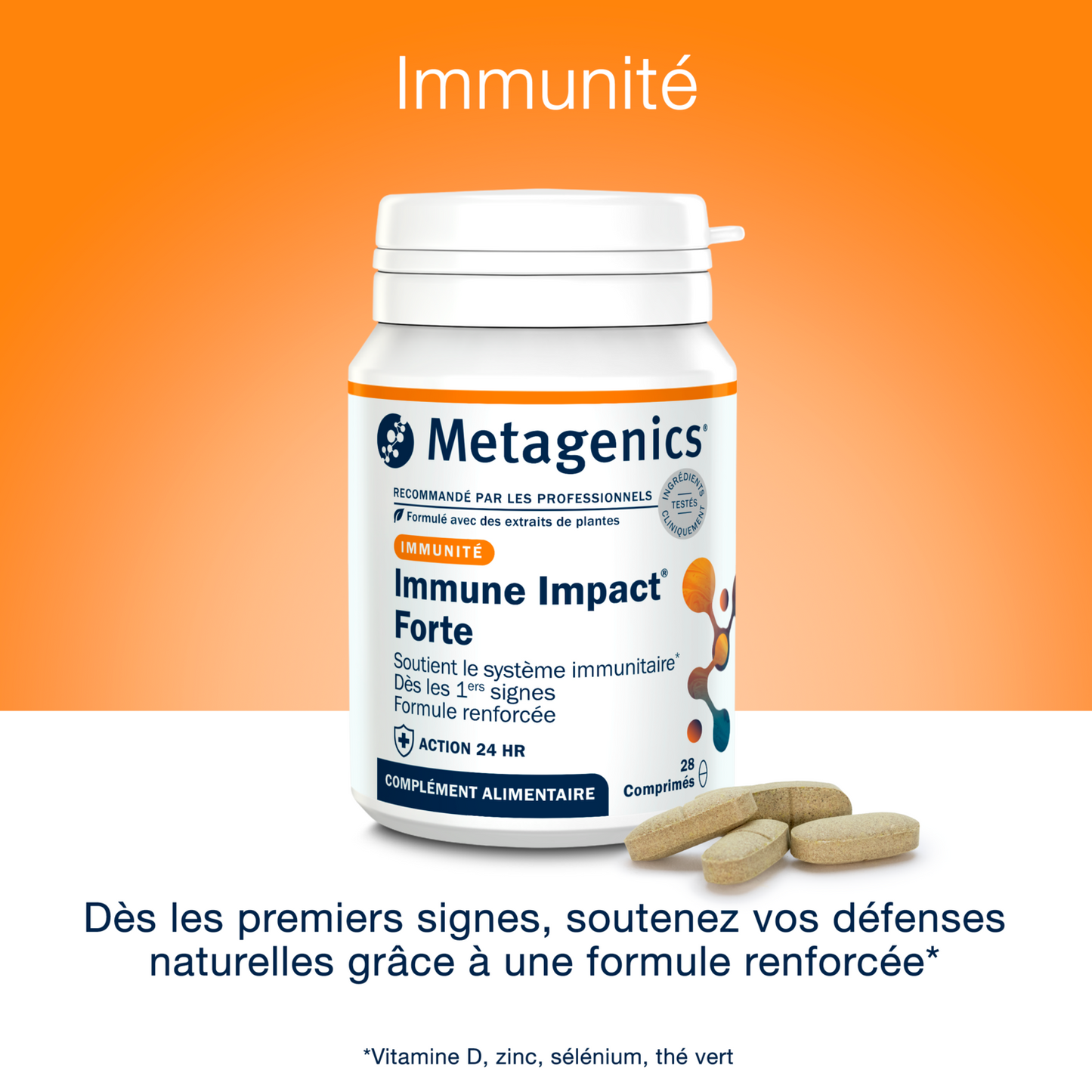 Immune Impact Forte 28 comprimés – Claims produit