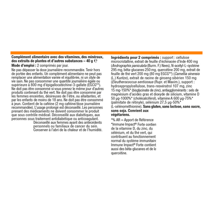 Immune Impact Forte 28 comprimés – Ingrédients