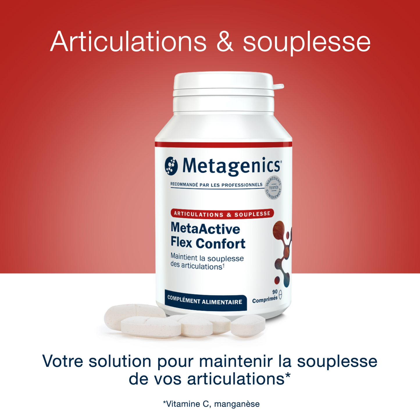 MetaActive Flex Confort 90 comprimés – Claims produit