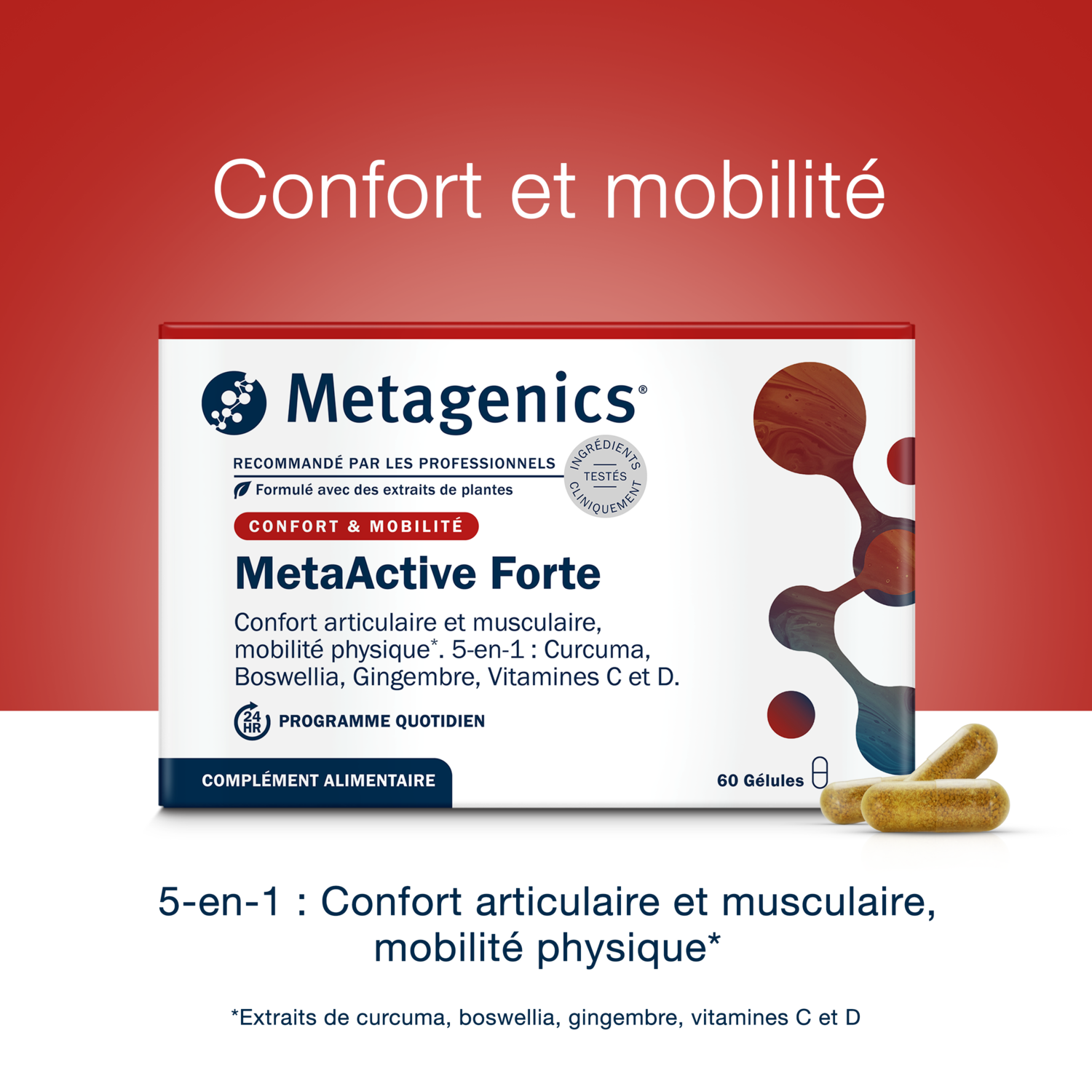 MetaActive Forte 60 gélules – Claims produit