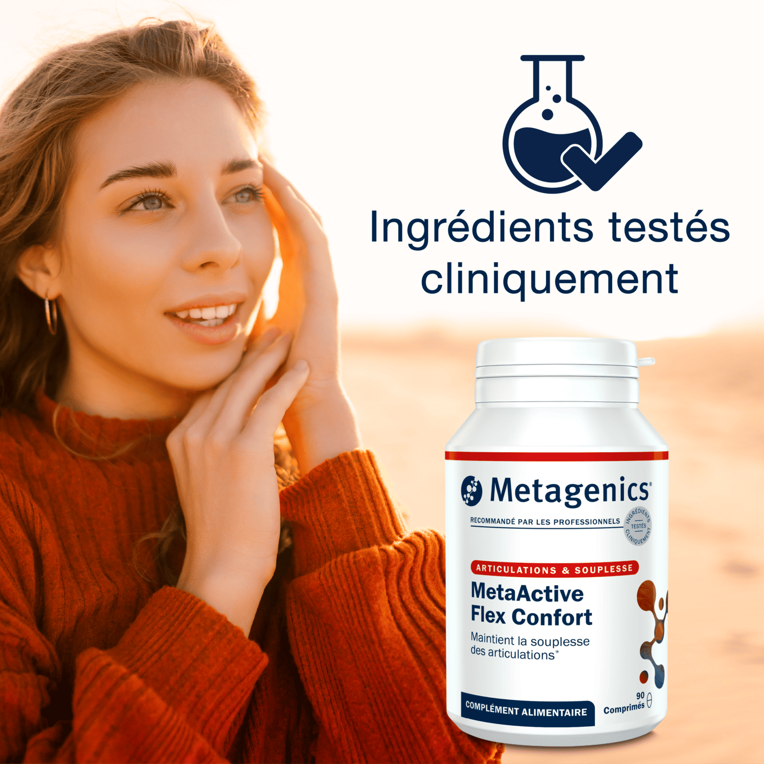 MetaActive Flex Confort 90 comprimés – Claim clé