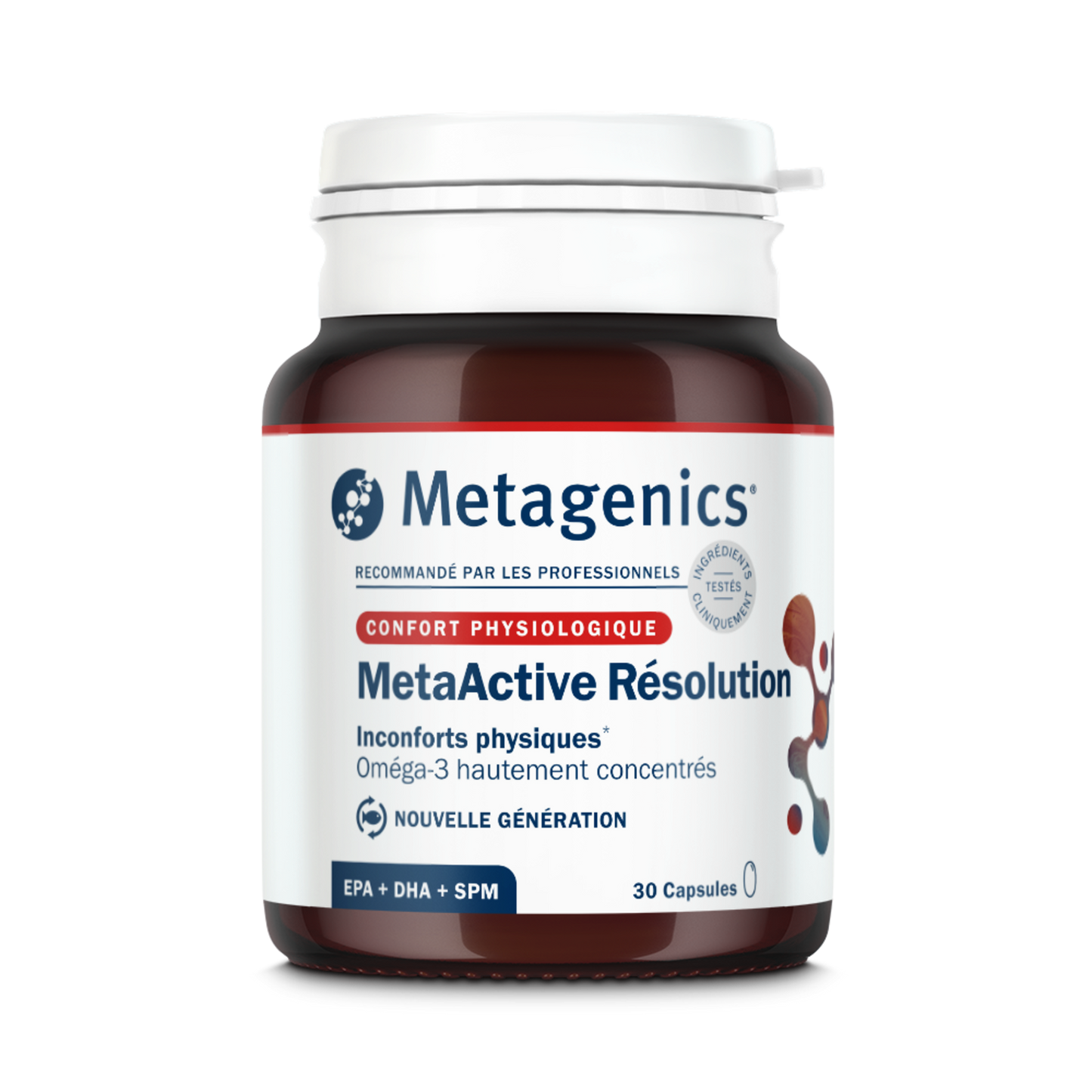 MetaActive Résolution 30 gélules – Packshot de face
