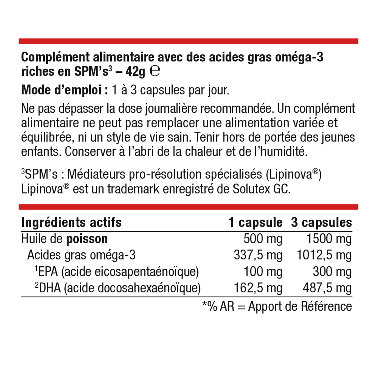 MetaActive Résolution 60 gélules – Ingrédients