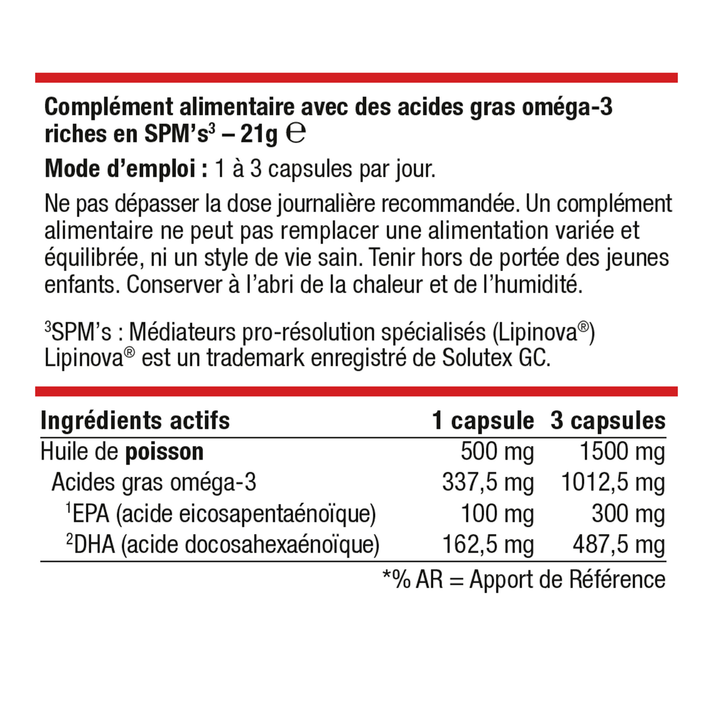 MetaActive Résolution 30 gélules – Ingrédients