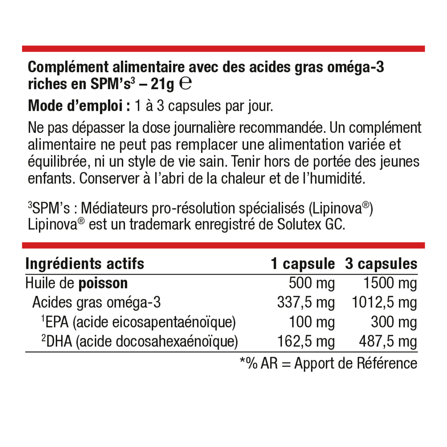 MetaActive Résolution 30 gélules – Ingrédients