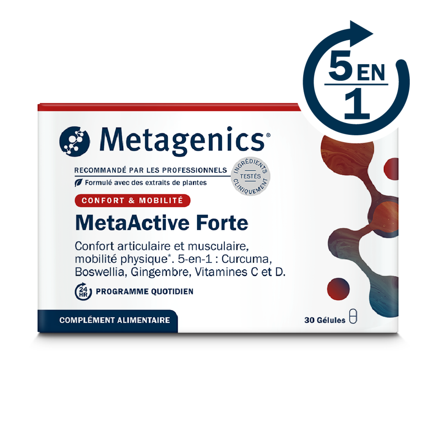 MetaActive Forte 30 gélules – Packshot de face