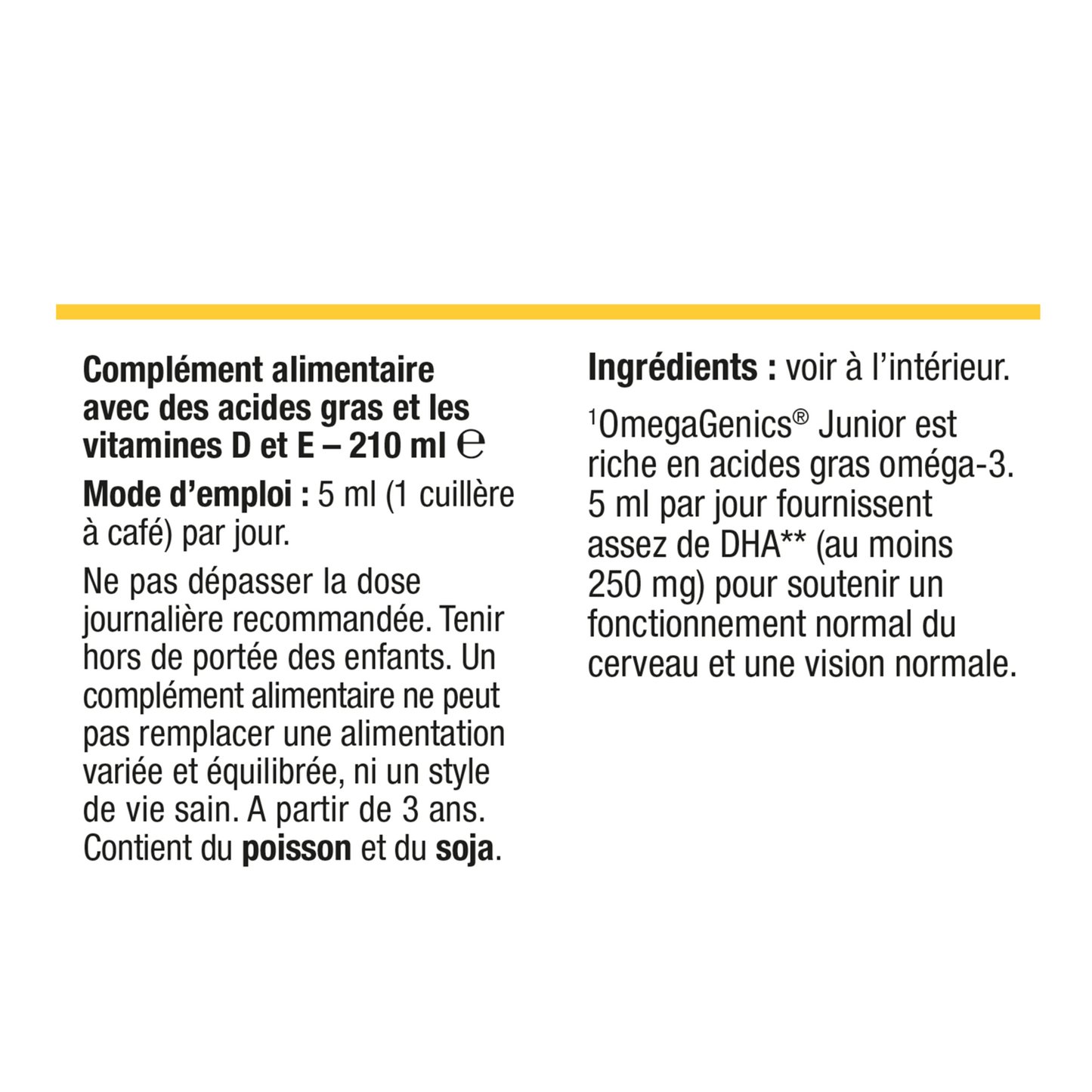 Photo du produit : OmegaGenics Junior 
