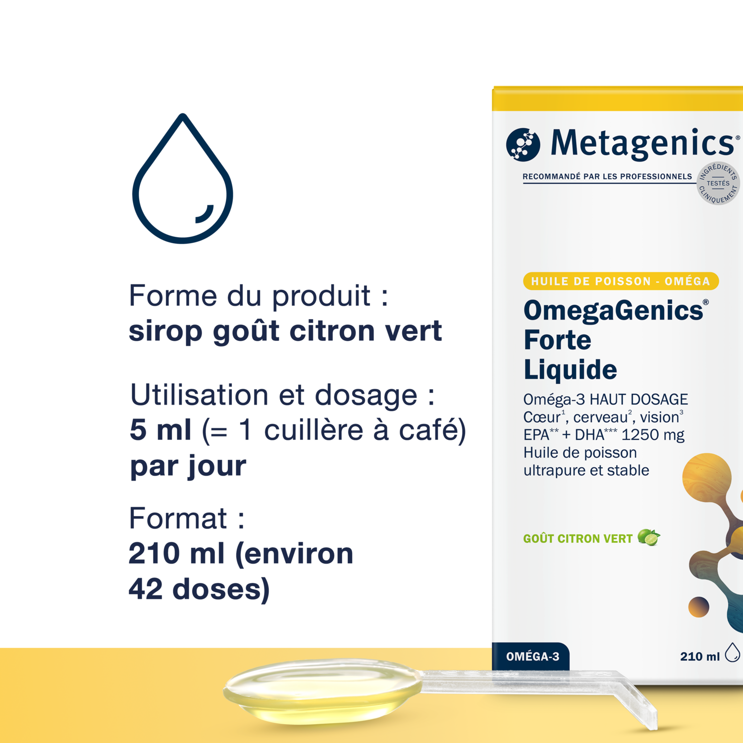 Photo du produit : OmegaGenics Forte Liquide 