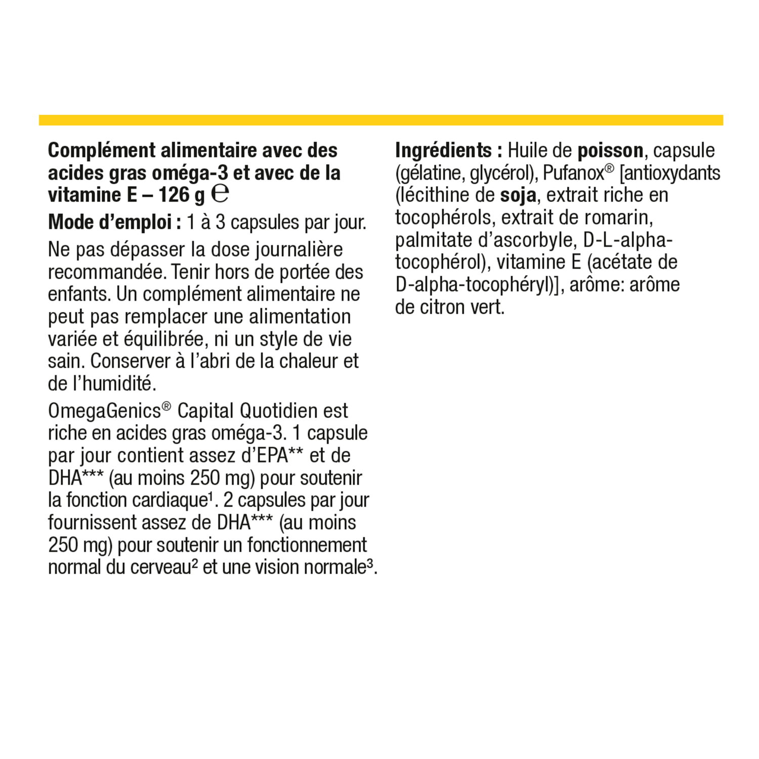 Photo du produit : OmegaGenics Capital Quotidien 