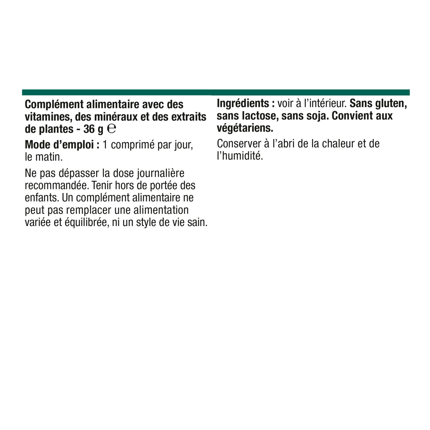 Photo du produit : PhytoMulti comprimés