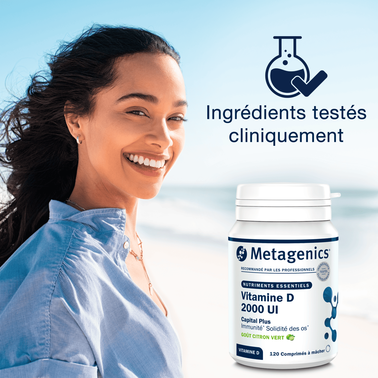 Photo du produit : Vitamine D Capital Plus 2000 UI 