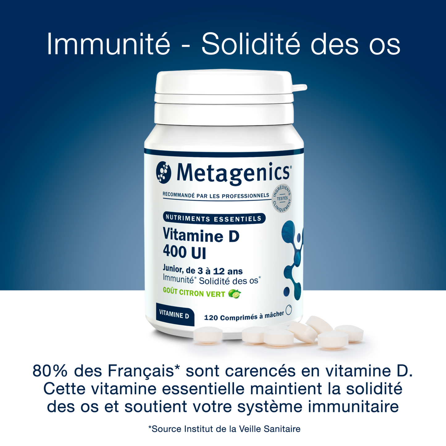 Photo du produit : Vitamine D 400 IU Junior 