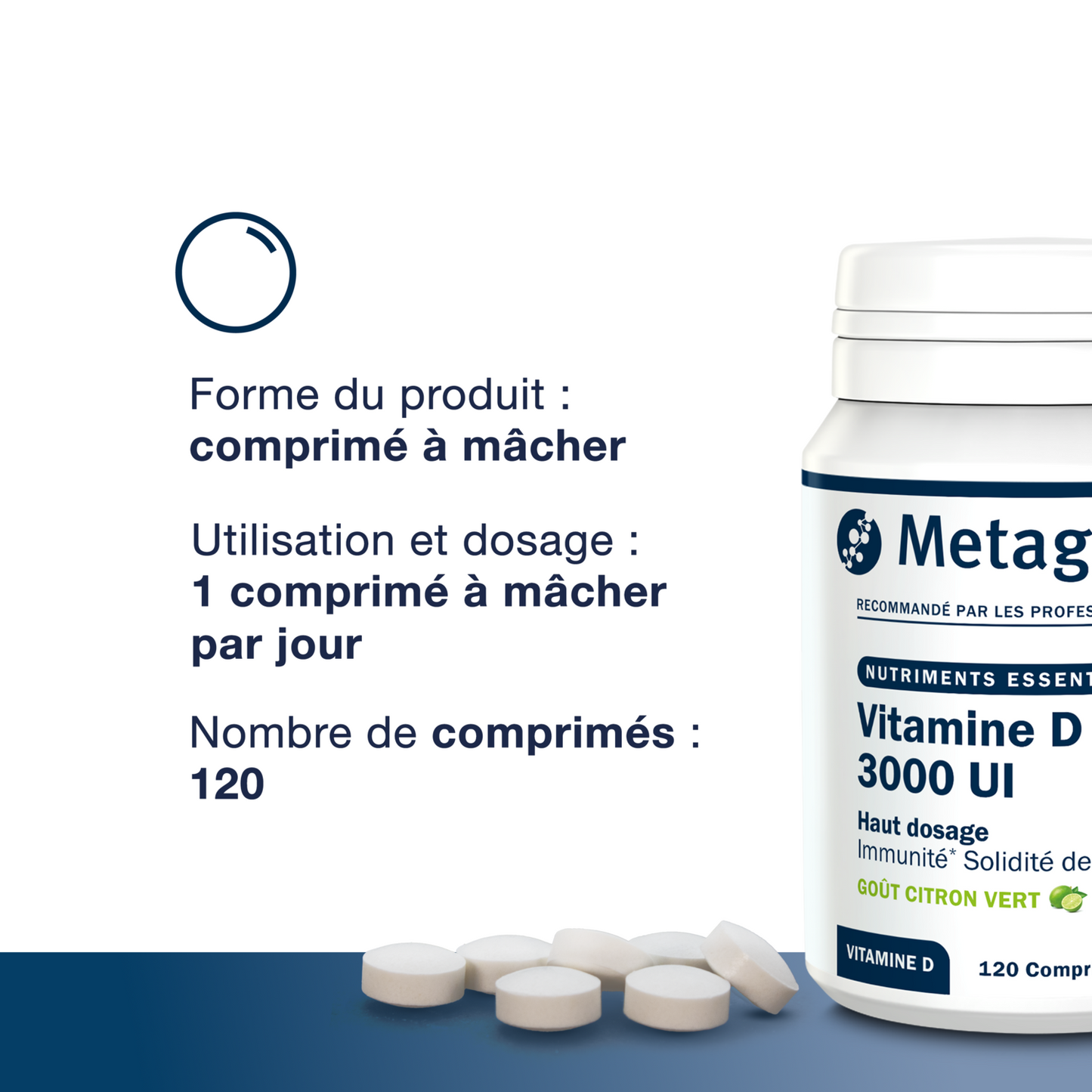 Photo du produit : Vitamine D Forte 3000 UI 