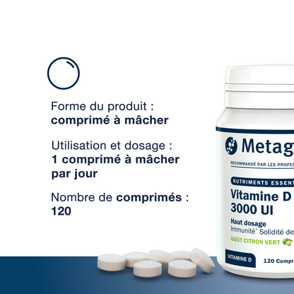 Photo du produit : Vitamine D Forte 3000 UI 