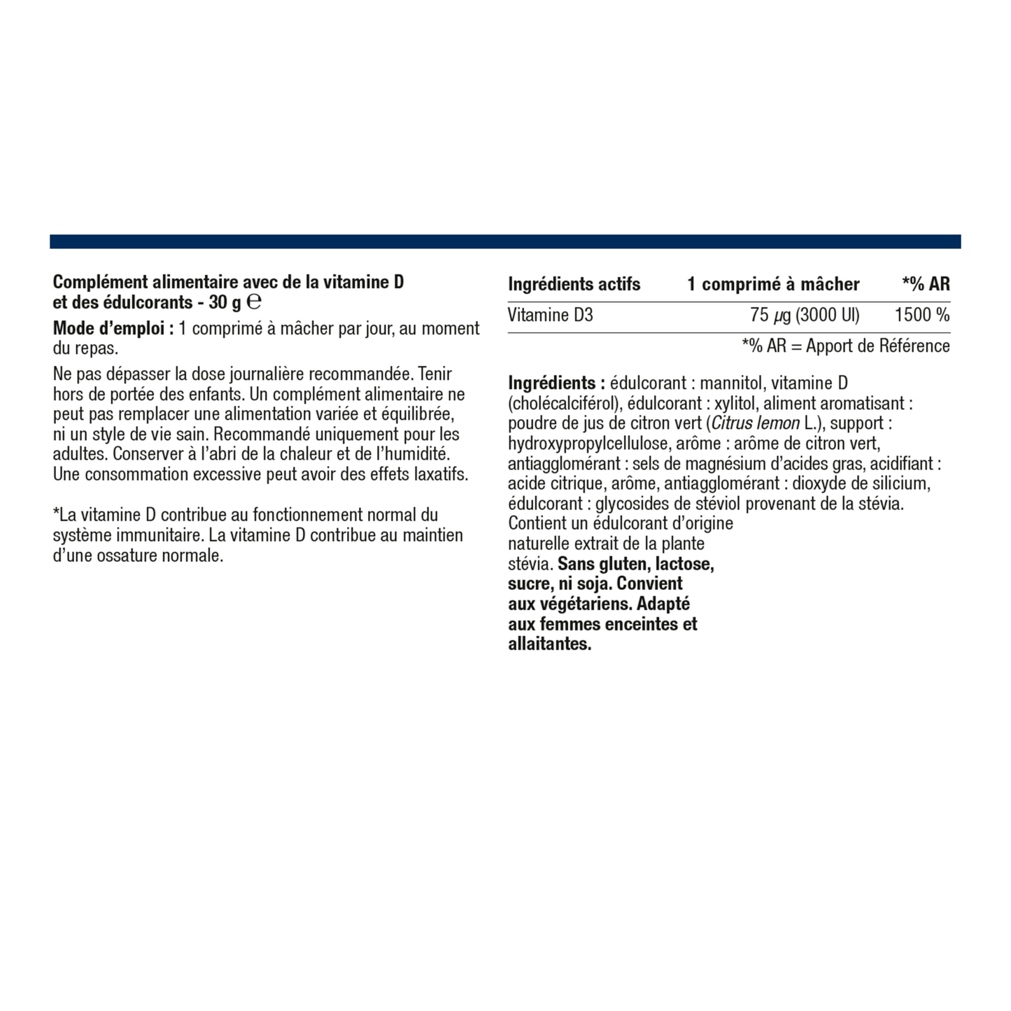 Photo du produit : Vitamine D Forte 3000 UI 