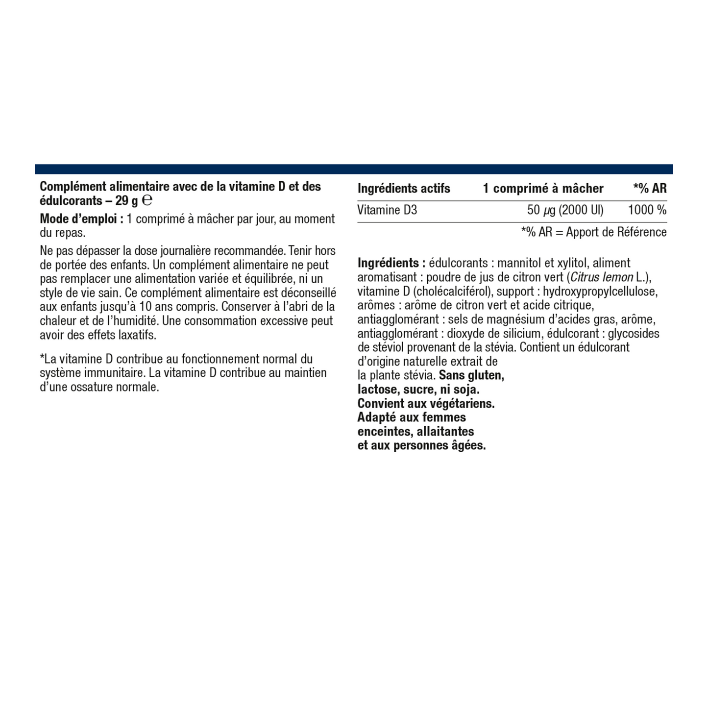 Photo du produit : Vitamine D Capital Plus 2000 UI 