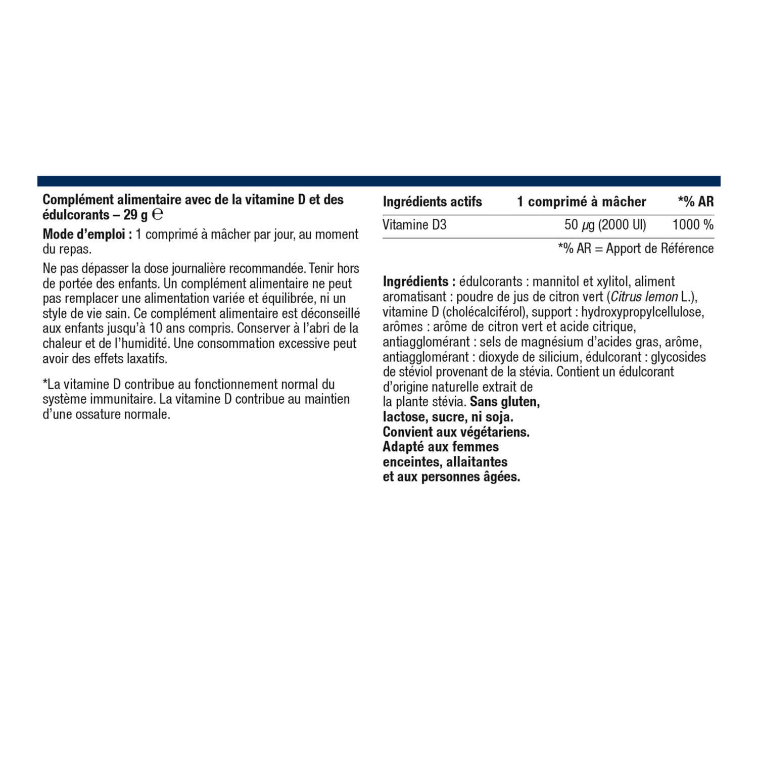Photo du produit : Vitamine D Capital Plus 2000 UI 