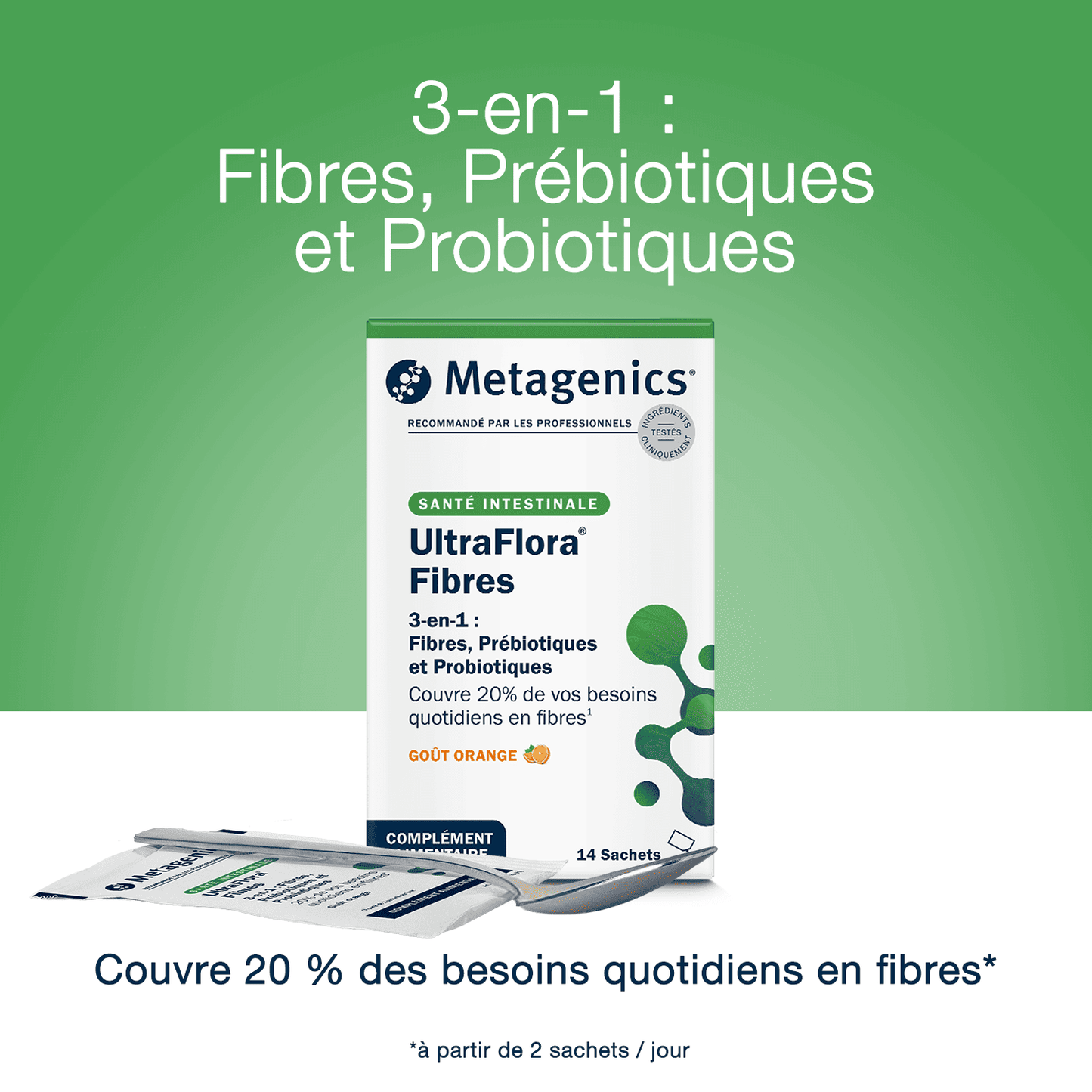 UltraFlora Fibres 14 sachets – Claims produit