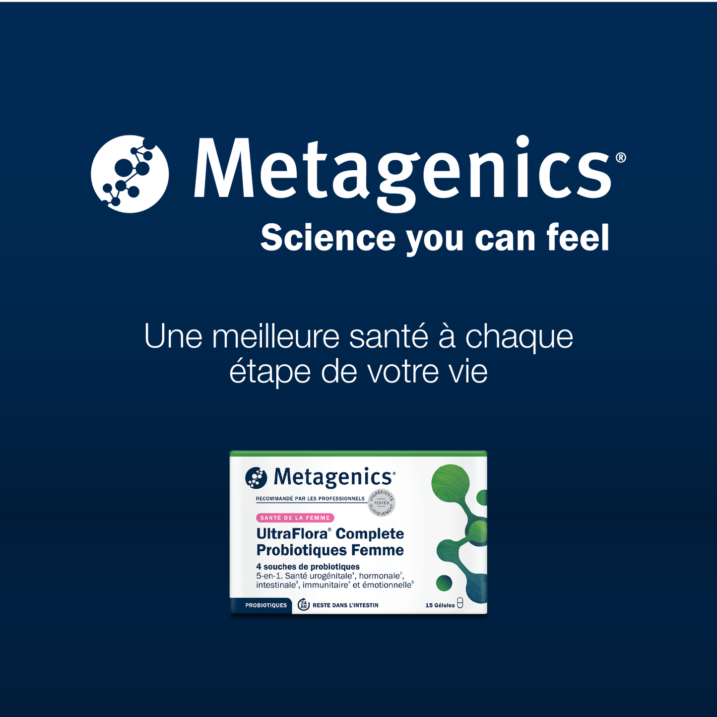 UltraFlora Complete Probiotiques Femme 15 gélules – Clôture