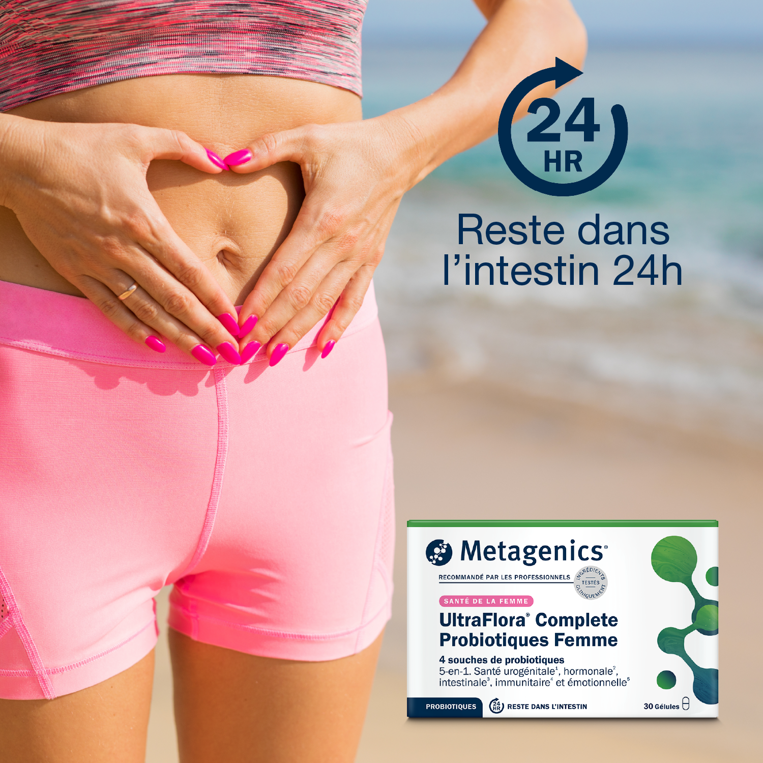 UltraFlora Complete Probiotiques Femme 30 gélules – Claim clé