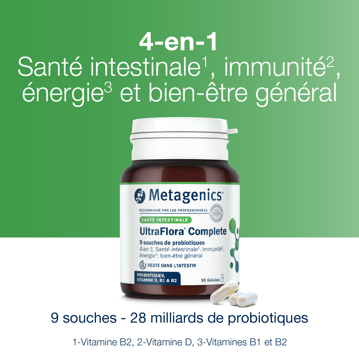 UltraFlora Complete 30 gélules – Claims produit