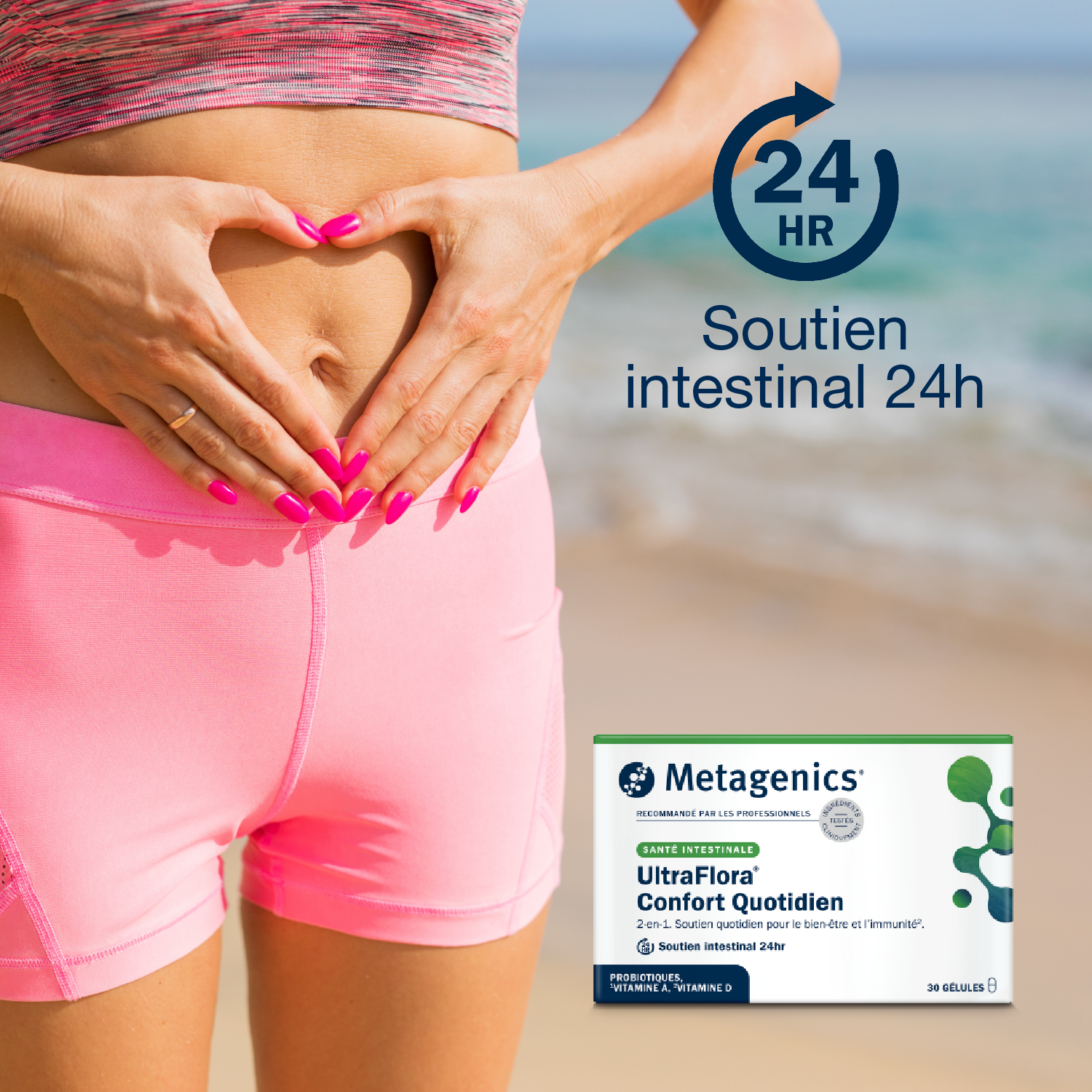 UltraFlora Confort Quotidien 30 gélules – Claim clé
