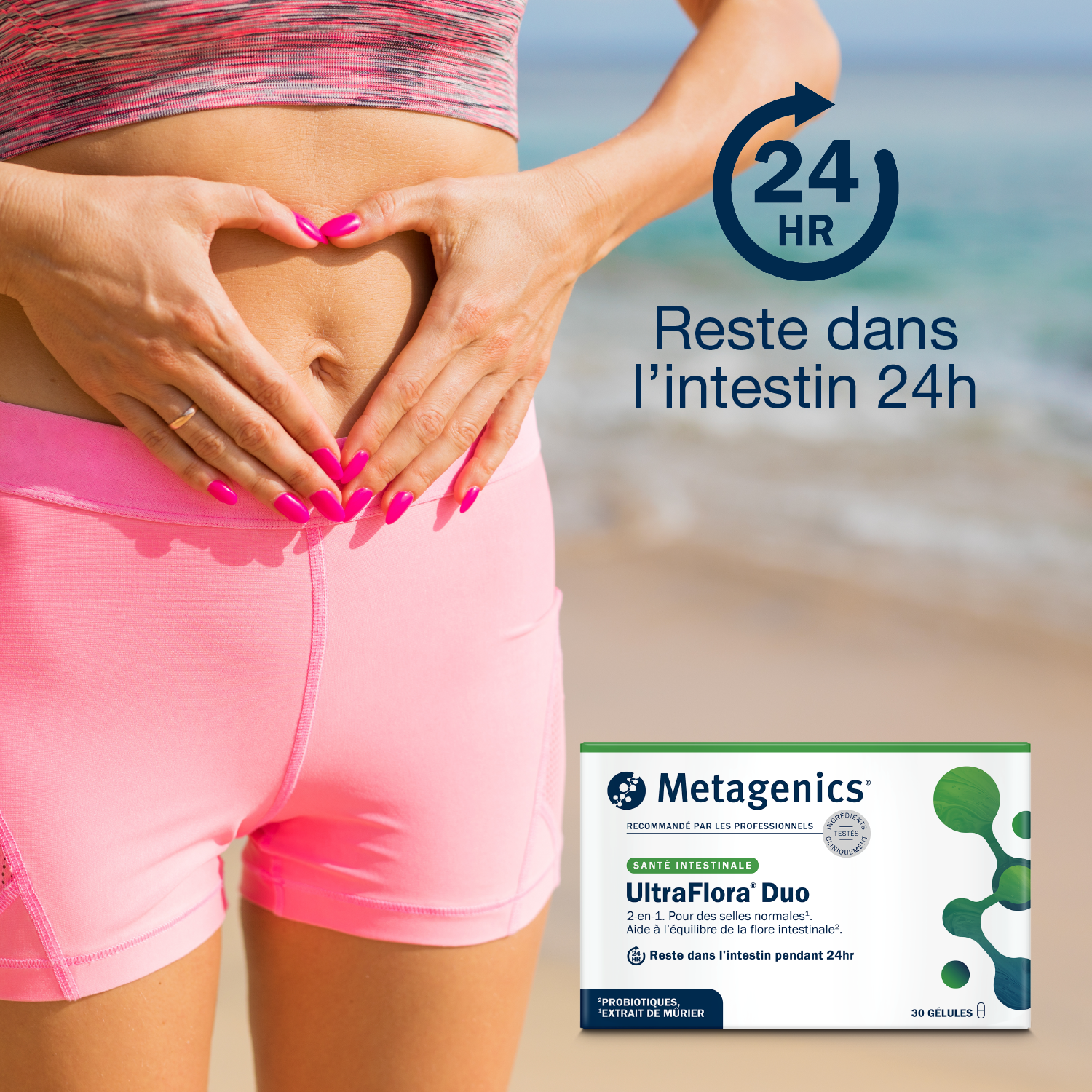 UltraFlora Duo 60 gélules – Claim clé