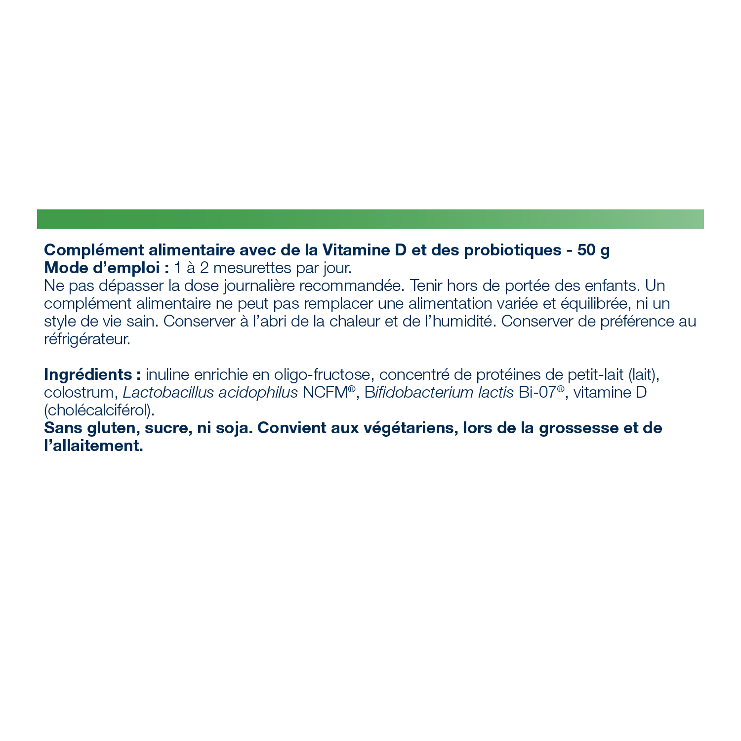 UltraFlora Immune 66 portions – Ingrédients