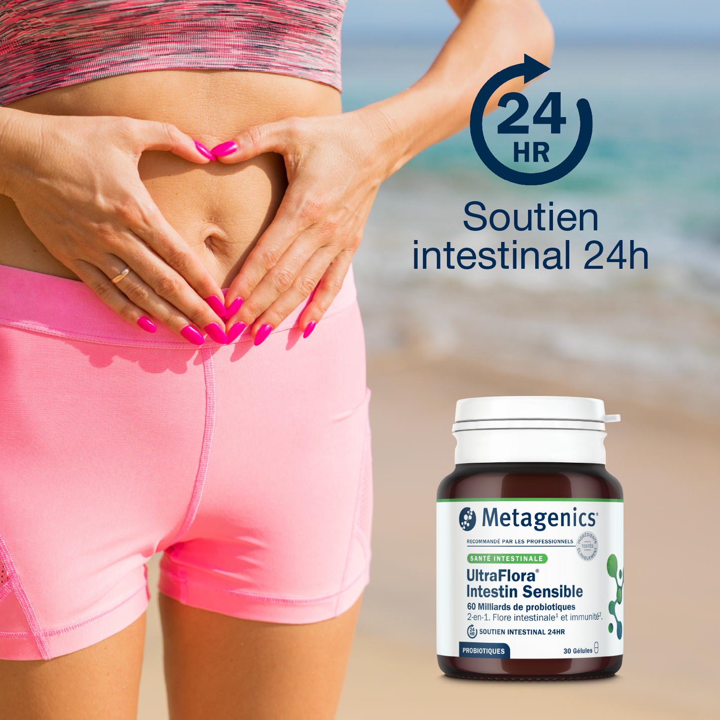 UltraFlora Intestin Sensible 30 gélules – Claim clé