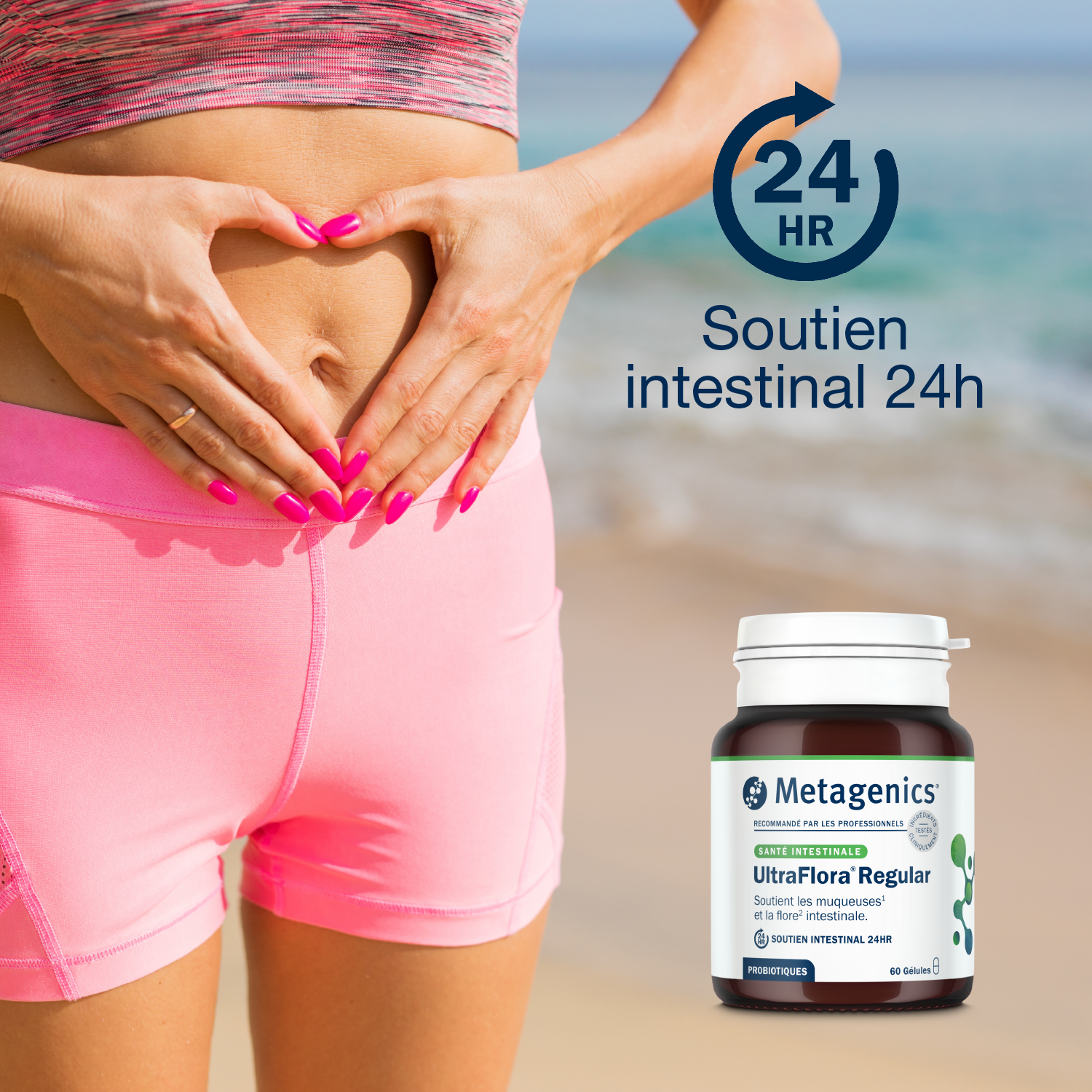 UltraFlora Regular 60 gélules – Claim clé