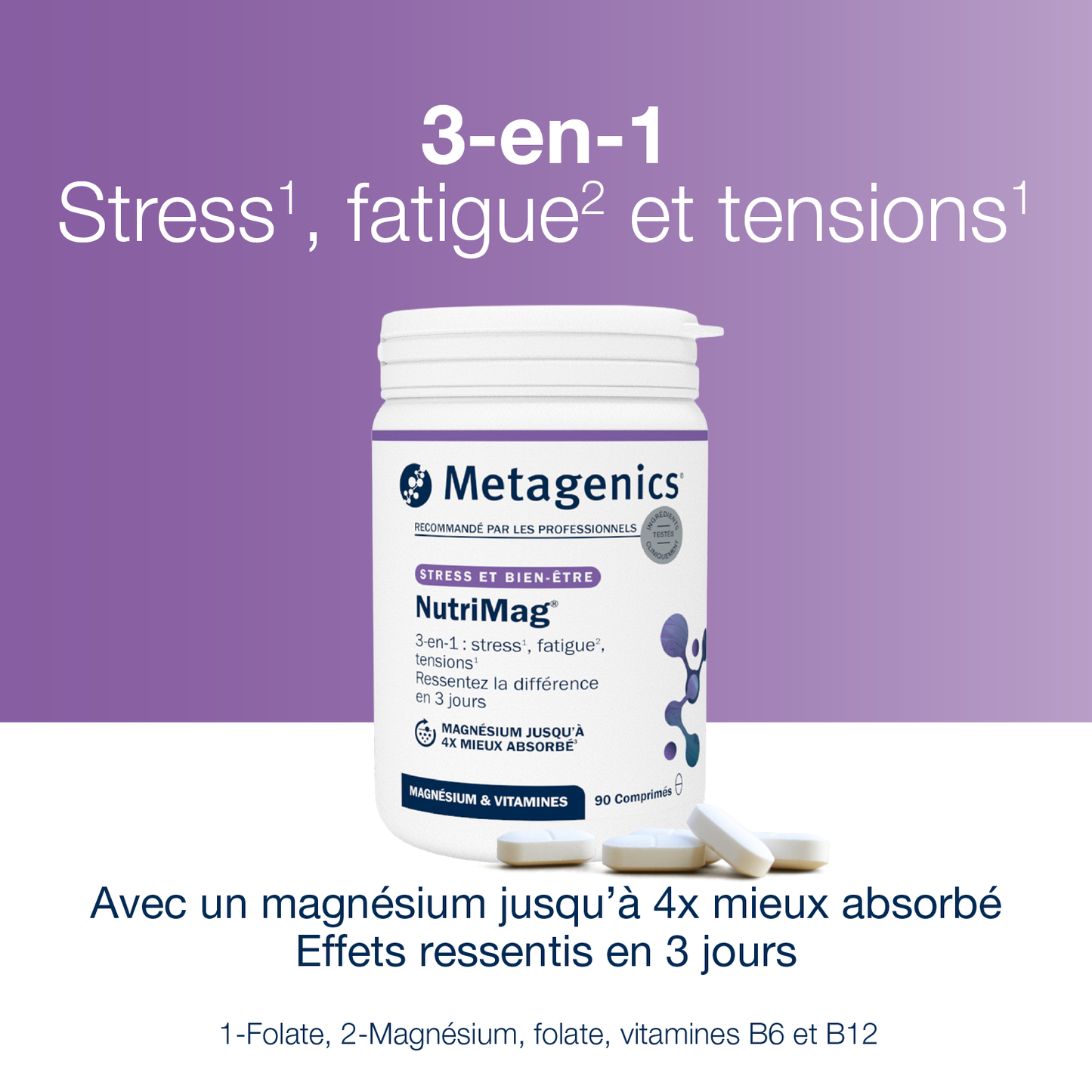 NutriMag 90 comprimés – Claims produit