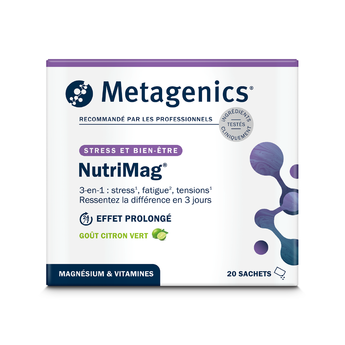 NutriMag 20 sachets – Packshot de face