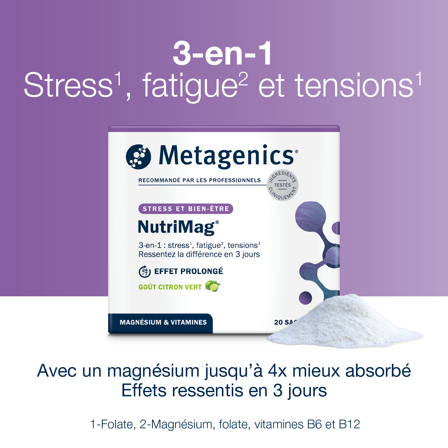 NutriMag 20 sachets – Claims produit