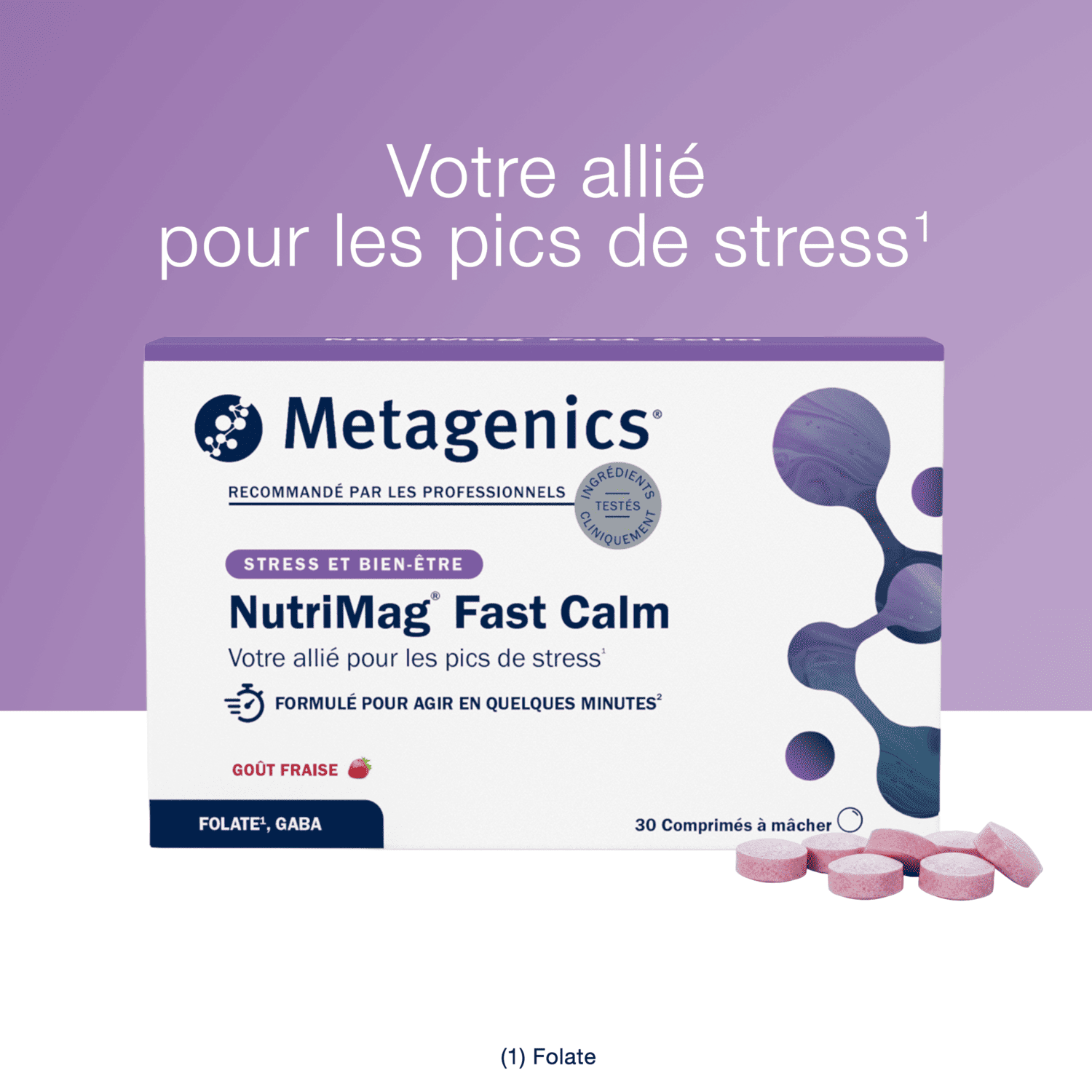 NutriMag Fast Calm 30 comprimés – Claims produit
