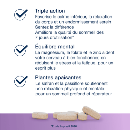 NutriMag Nuit 60 comprimés – Points forts