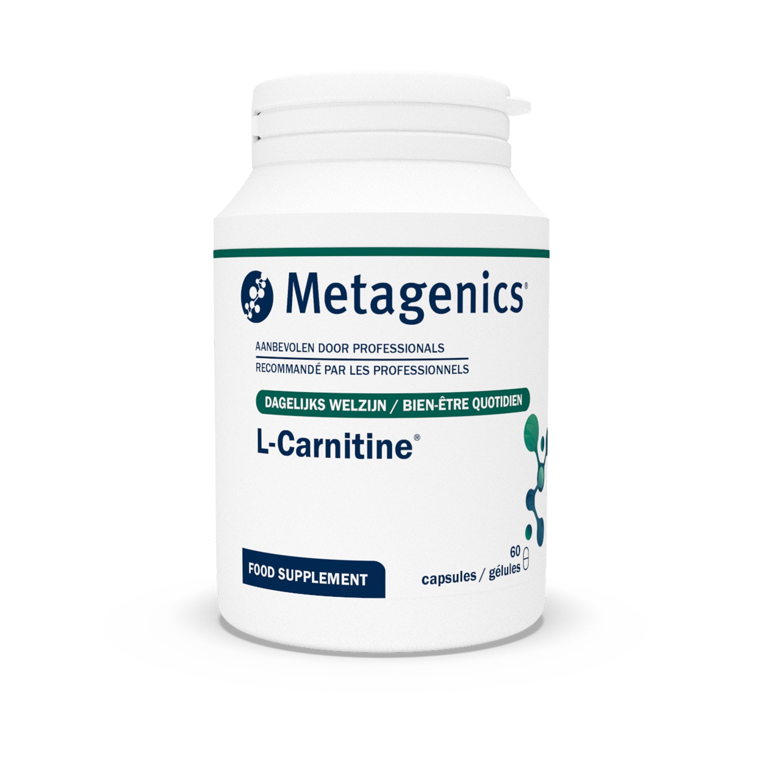L-Carnitine 60 gélules – Packshot de face