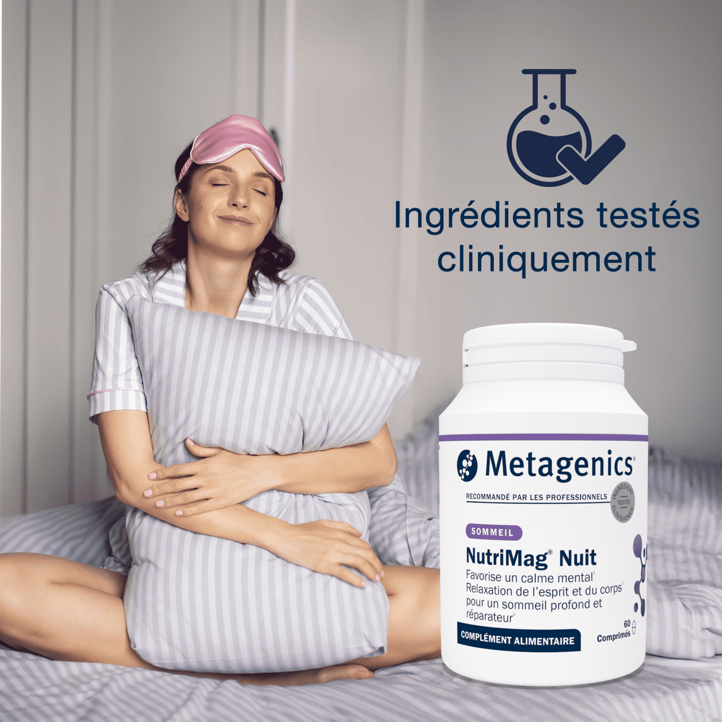 NutriMag Nuit 60 comprimés – Claim clé