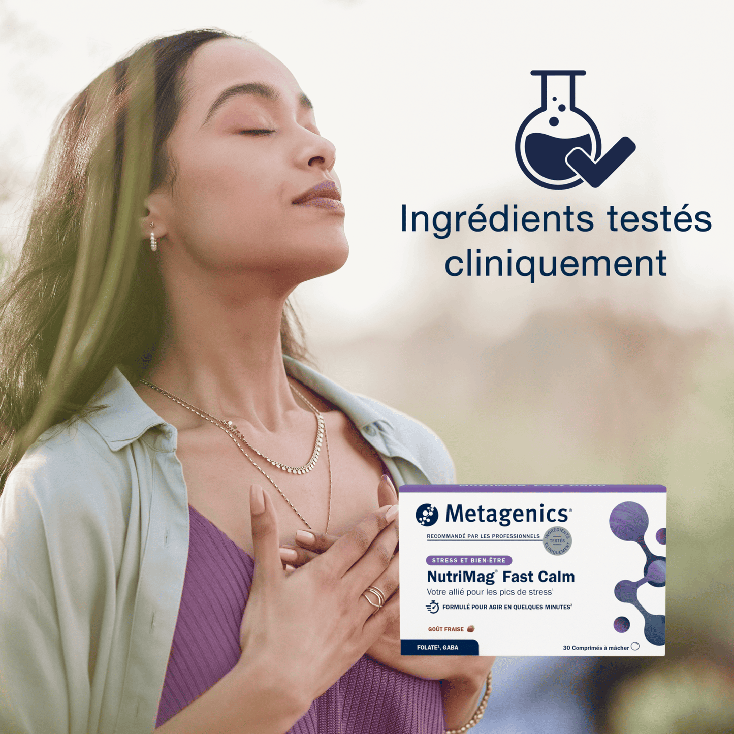 NutriMag Fast Calm 30 comprimés – Claim clé