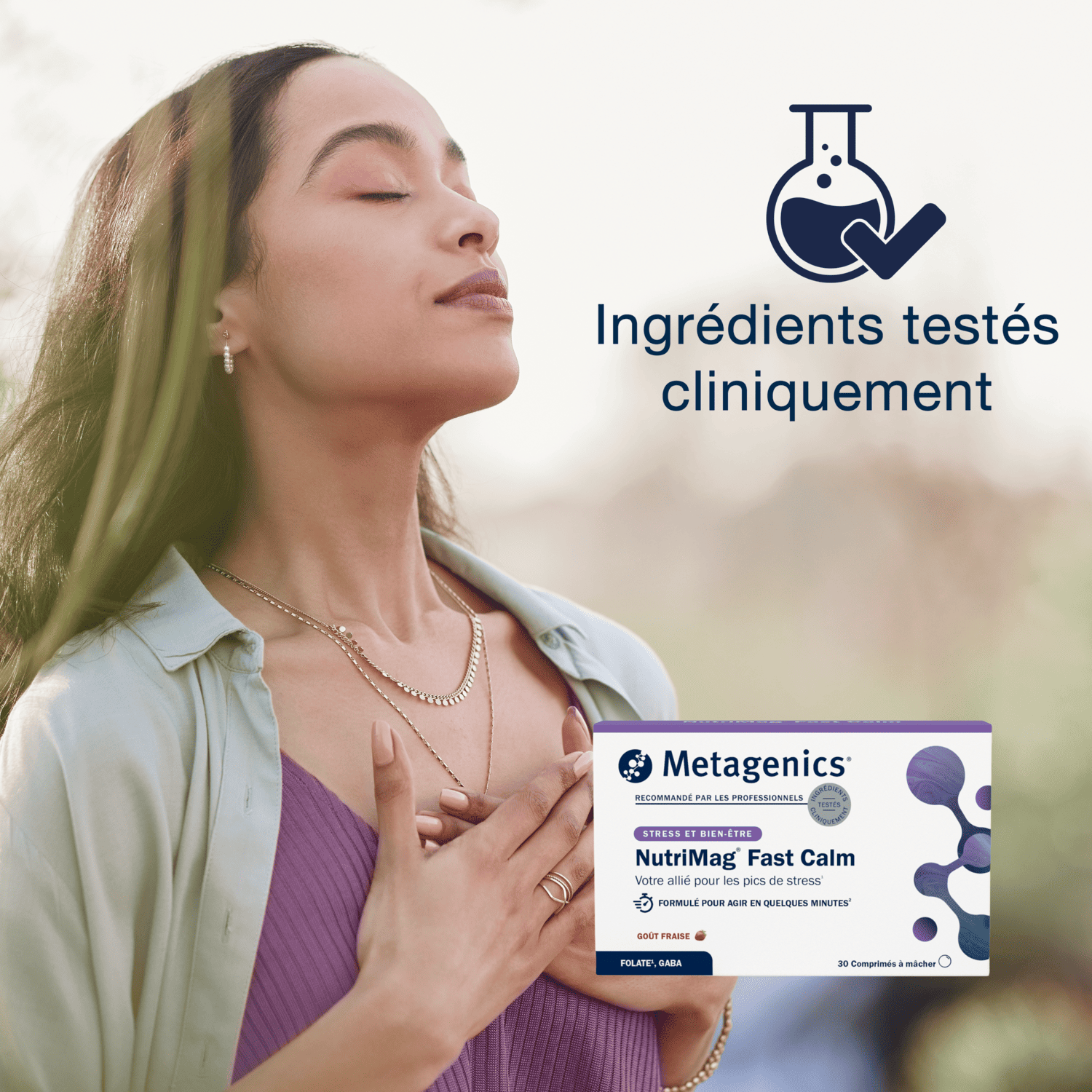 NutriMag Fast Calm 30 comprimés – Claim clé