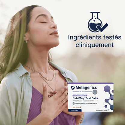 NutriMag Fast Calm 30 comprimés – Claim clé
