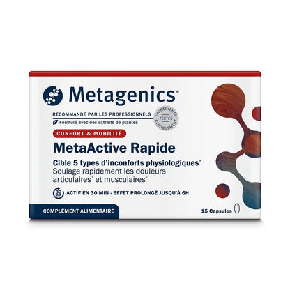 MetaActive Rapide 15 gélules – Packshot de face