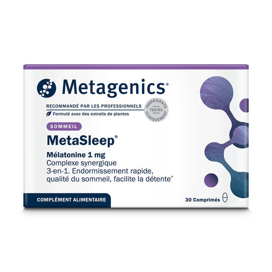 MetaSleep 30 comprimés – Packshot de face