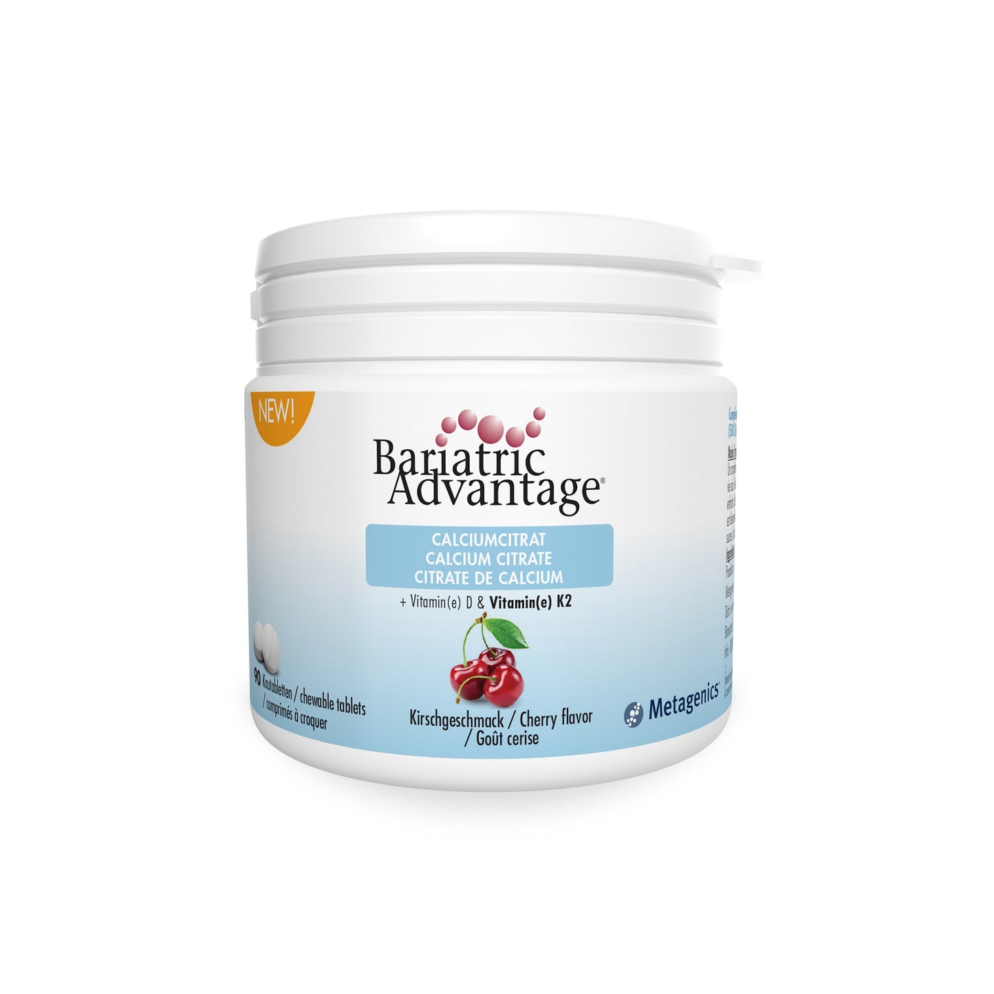 Bariatric Advantage Citr.calcium. VitD&K2 Cerise