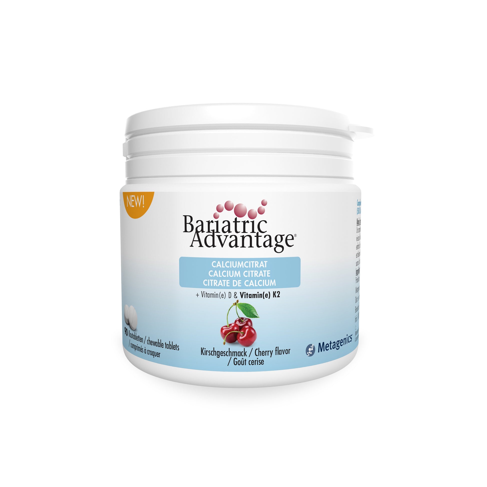 Bariatric Advantage Citr.calcium. VitD&K2 Cerise