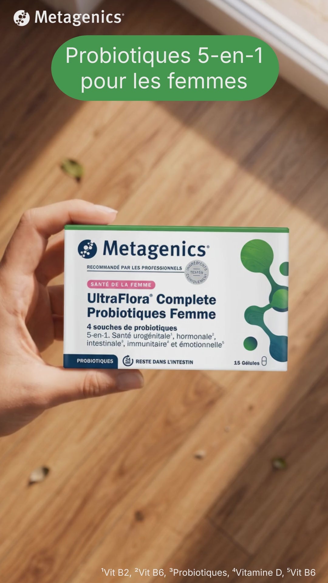 UltraFlora Complete Probiotiques Femme - 15 gélules